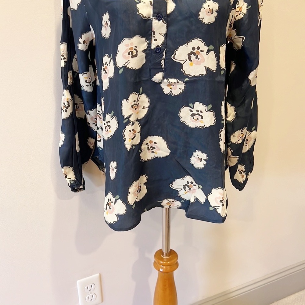 NWT Apiece Apart Floral Bravo Pintuck Blouse - Picture 8 of 13
